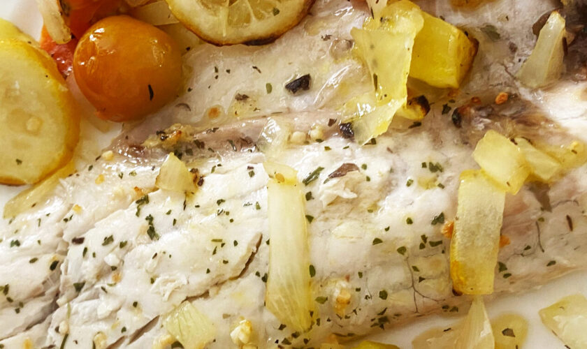 Baked Seabass