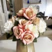 DIY Vase Faux Flower Arrangement