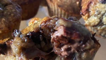 Leftover Banana Chocolate Muffins